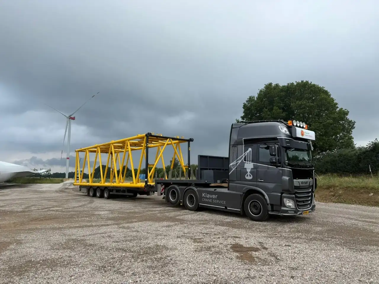 Transport van kraandelen voor windproject - foto 2